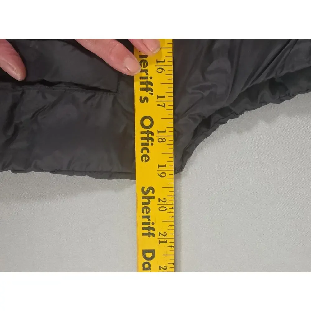 Zara Girls Black Puffer Vest 11-12 152 Black Hooded Fits Women’s S Lightweight